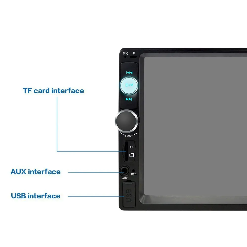 2 Din Автомобильный Радио плеер 7 &quotFHD стерео MP5 сенсорный экран Bluetooth Мультимедиа USB