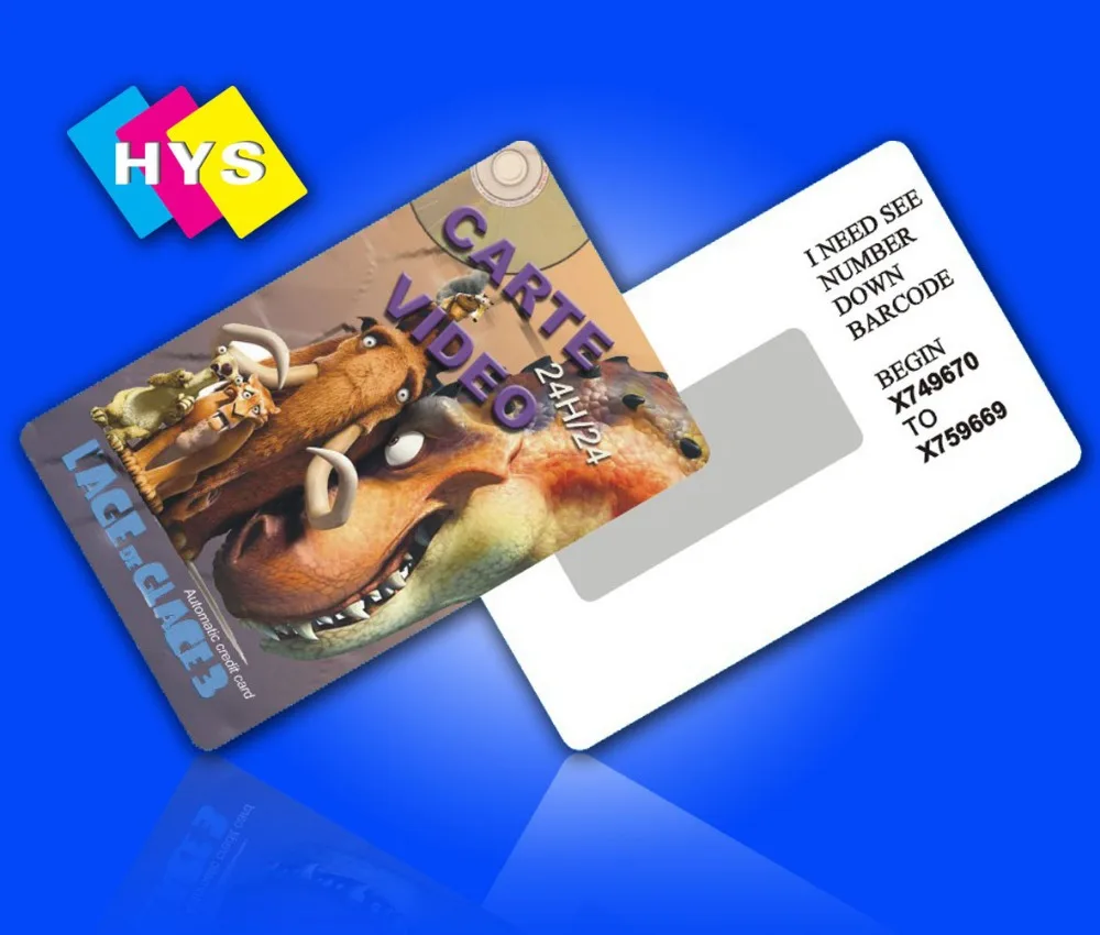 

High quality pvc scratch off business member card supply