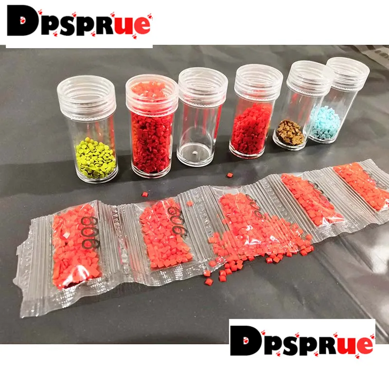 Diamond Painting Accessories Box DIY Container Embroidery Mosaic Tools Bead Cross Stitch Plastic Drill Storage 8 bags | Дом и сад