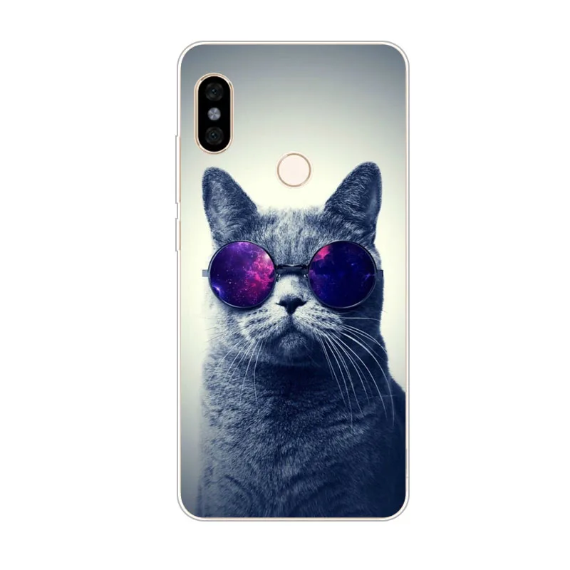 Чехол для Xiaomi redmi S2 мягкий чехол из ТПУ с рисунком животных силикона Защитные