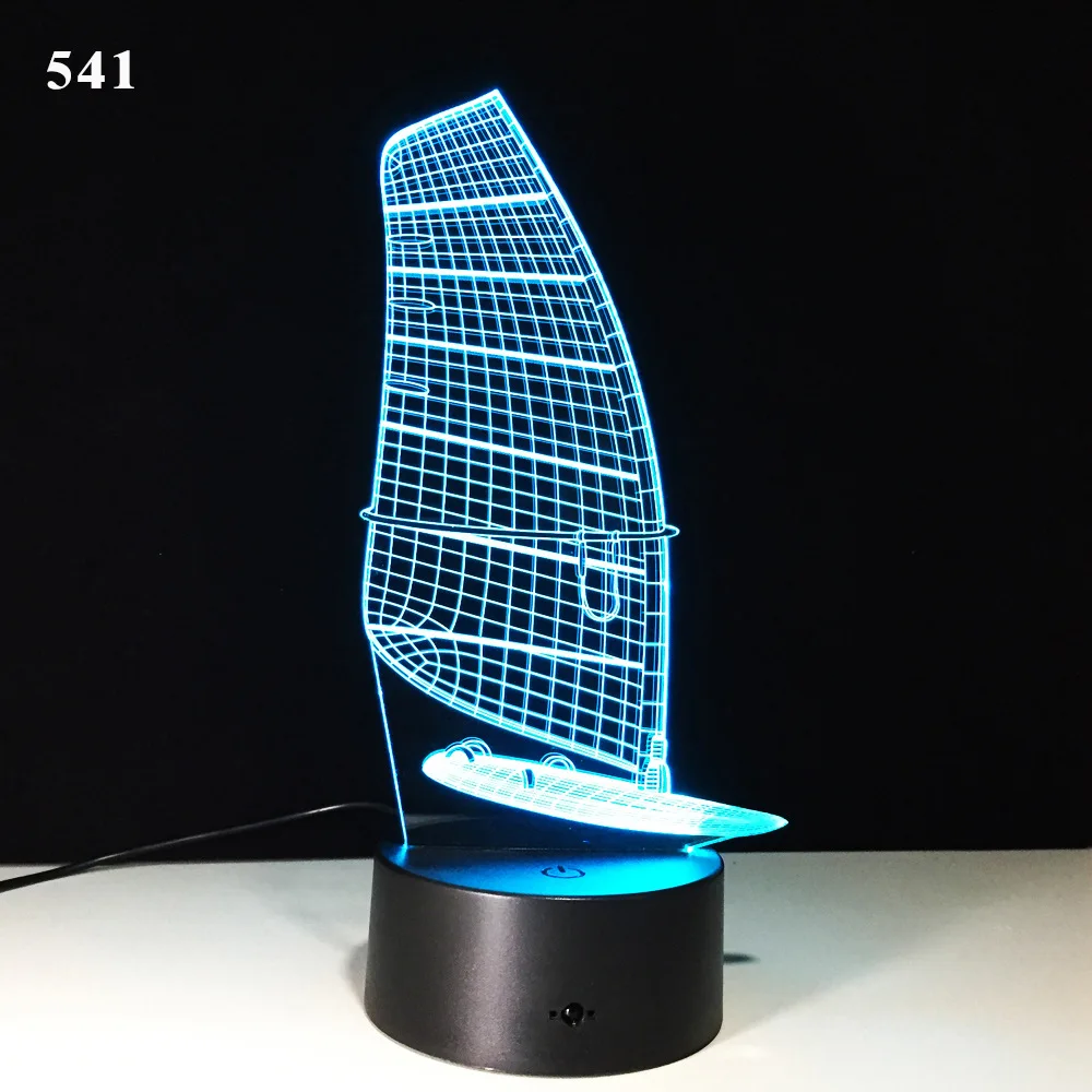 Новый Красочный 3d ночсветильник для умного дома настольные светильники