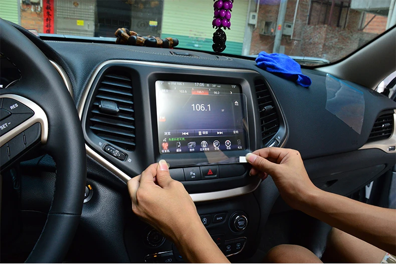 8,4 дюймов gps навигационный экран Стальная Защитная пленка для Jeep Grand Cherokee SRT компас контроль наклейка на ЖК-экран
