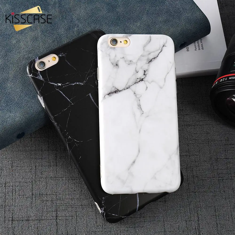 KISSCASE Marble Case For iPhone XR X XS Max 8 7 Soft Silicone Cover Phone Cases 5S SE 6s 6 Plus Accessories Funda |