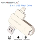 USB-флеш-накопитель WANSENDA, USB 3,0, для iPhoneAndroid, 8 ГБ, 16 ГБ, 32 ГБ, 64 ГБ, 128 ГБ, 3,0 Гб