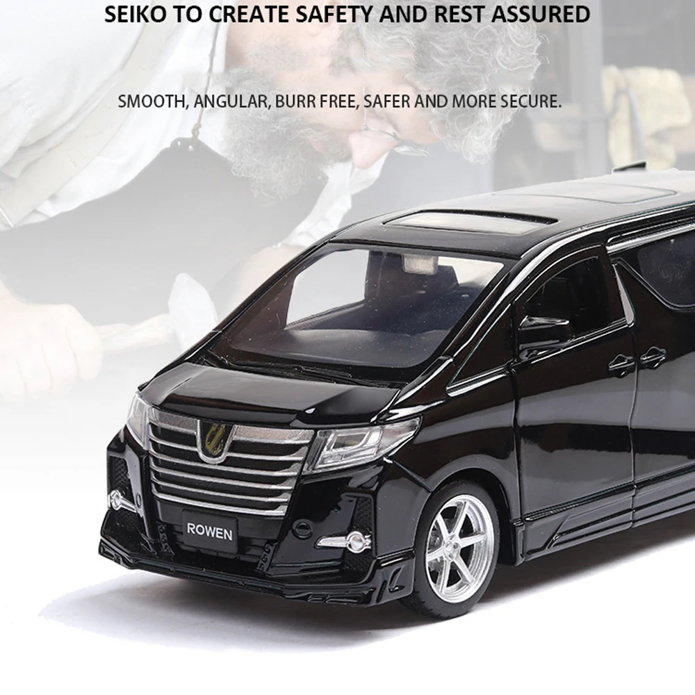 1:32 ALPHARD музыкальная с подсветкой машина Diecasts игрушечный транспорт Горячая колесная модель автомобиля с автомобилем Горячая дверь колеса можно открыть игрушку
