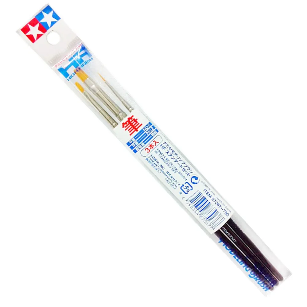 Tamiya 87067 моделирующая кисть HF стандартный набор (3 шт./компл.) модель хобби