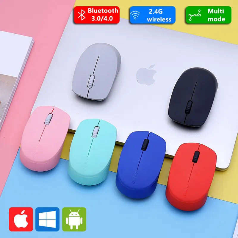 Новая многорежимная Бесшумная Беспроводная мышь Rapoo с 1300DPI Bluetooth 3 0/4 0 RF 2 4 ГГц для