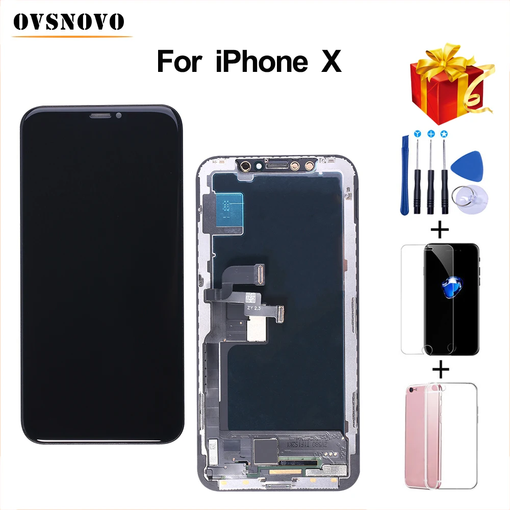 Сменный ЖК дисплей класса AAA для iPhone X OLED качественный модуль с сенсорным экраном