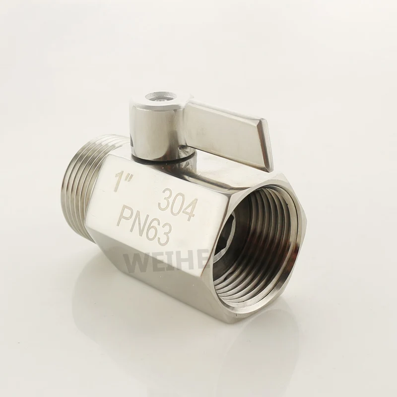 1/8 &quot-1 0&quot из нержавеющей стали 304 мини шаровой кран штекер к гнезду резьбовое