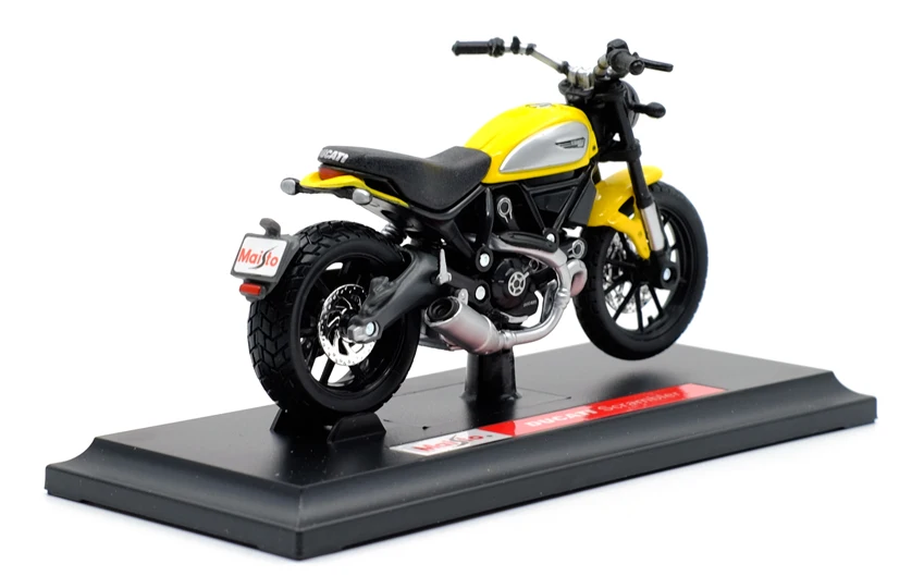 MAISTO 1:18 скремблер сплав Литая модель мотоцикла работоспособная короткопоглотитель игрушка для детей подарки коллекция игрушек