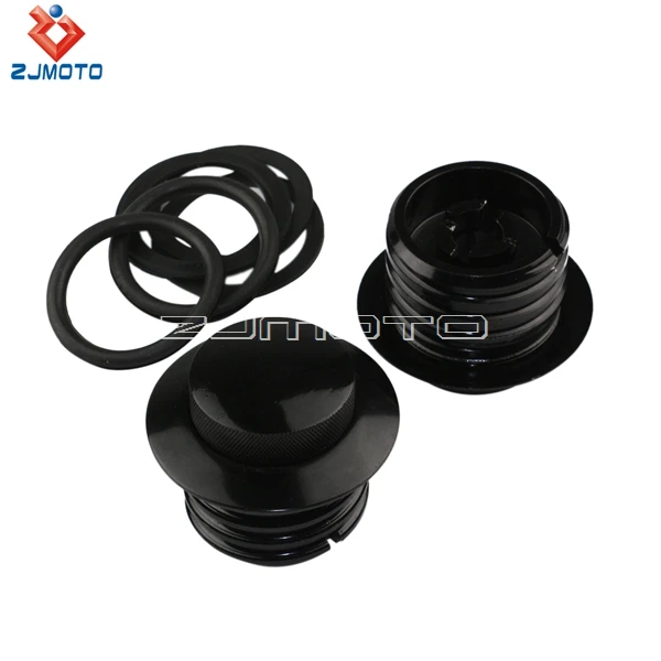 Черный мотоциклетный алюминиевый всплывающий резервуар газовая крышка масляный