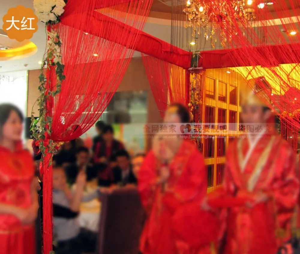 Прямая красная Свадебная перегородка с кисточками крыльцо двери держатель для