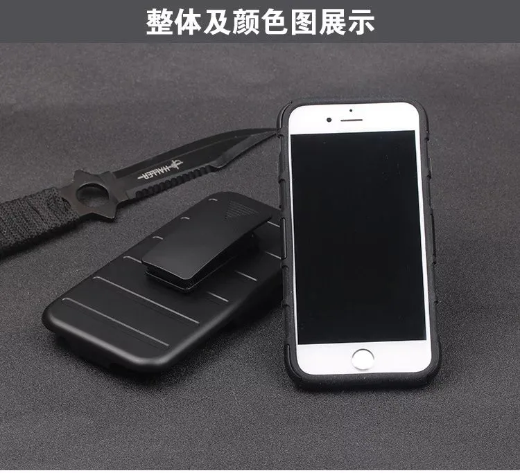 Противоударный защитный прочный армированный Жесткий Чехол-подставка с зажимом