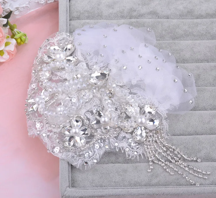 Artesanal de Cristal Cintilante Tiara Coroa Casamento Da Noiva Flor головная повязка для женщин на выпускной