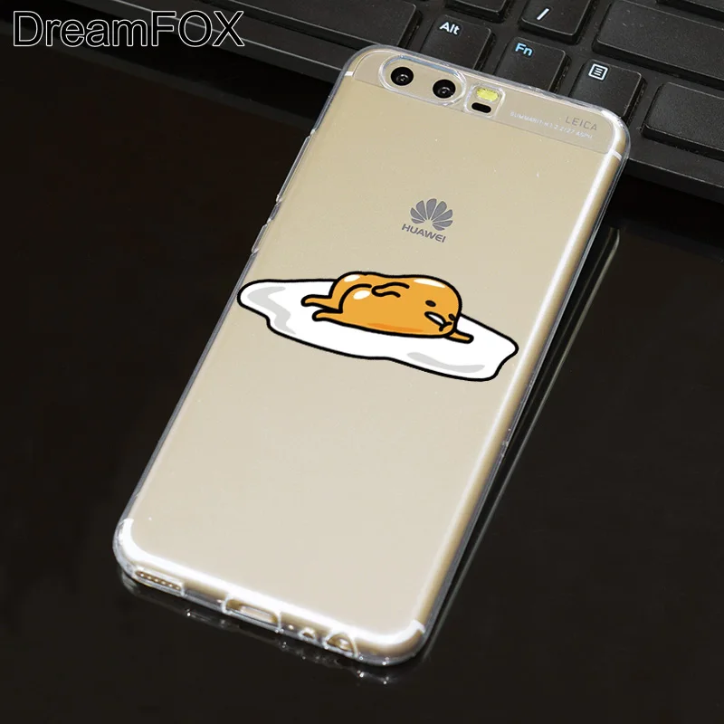 DREAMFOX L516 милый мягкий силиконовый чехол Gudetama Lazy Egg из ТПУ для huawei P8 P9 P10 Lite Plus 2017 Honor 8