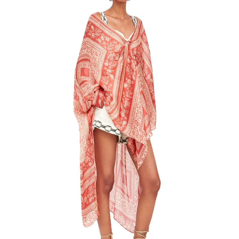 Лето 2019 повседневные свободные Женская одежда шифон женские топы и блузки