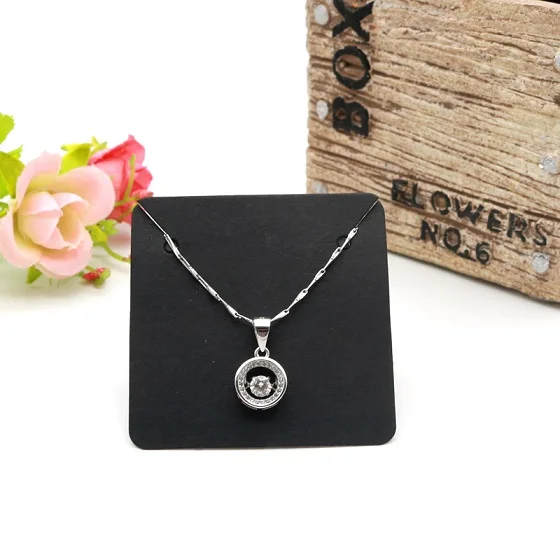 5x5cm black Разноцветные бирки для упаковки ювелирных изделий разных размеров, 100 шт./лот, пустые бумажные серьги, ожерелье, браслет, подвеска, открытки, этикетки - Цвет: 5x5cm black