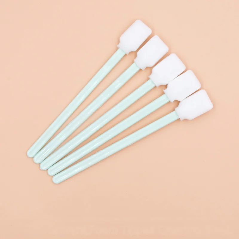 50pcs Foam tipped Cleaning Swabs dx4 dx5 dx6 dx7 head mimaki mutoh galaxy witcolor human allwin roland printer cleaning sponge | Компьютеры