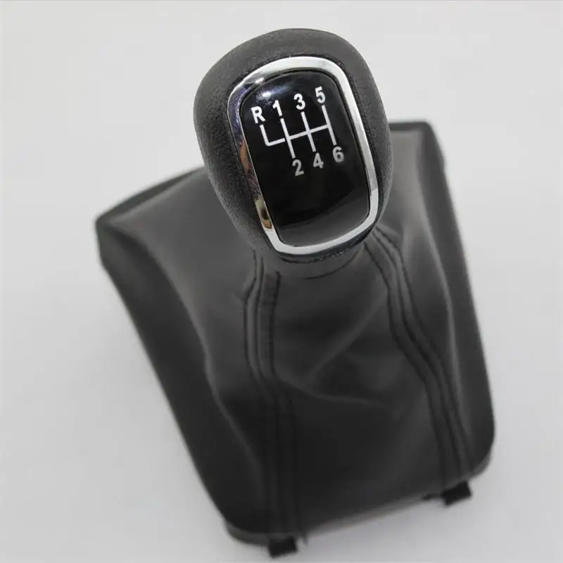 Автомобиль Стайлинг для Skoda SKODA SUPERB MK2 II 2(08-13) 6 Скорость автомобиль ручной Шестерни переключения Ручка с PU кожаные ботинки