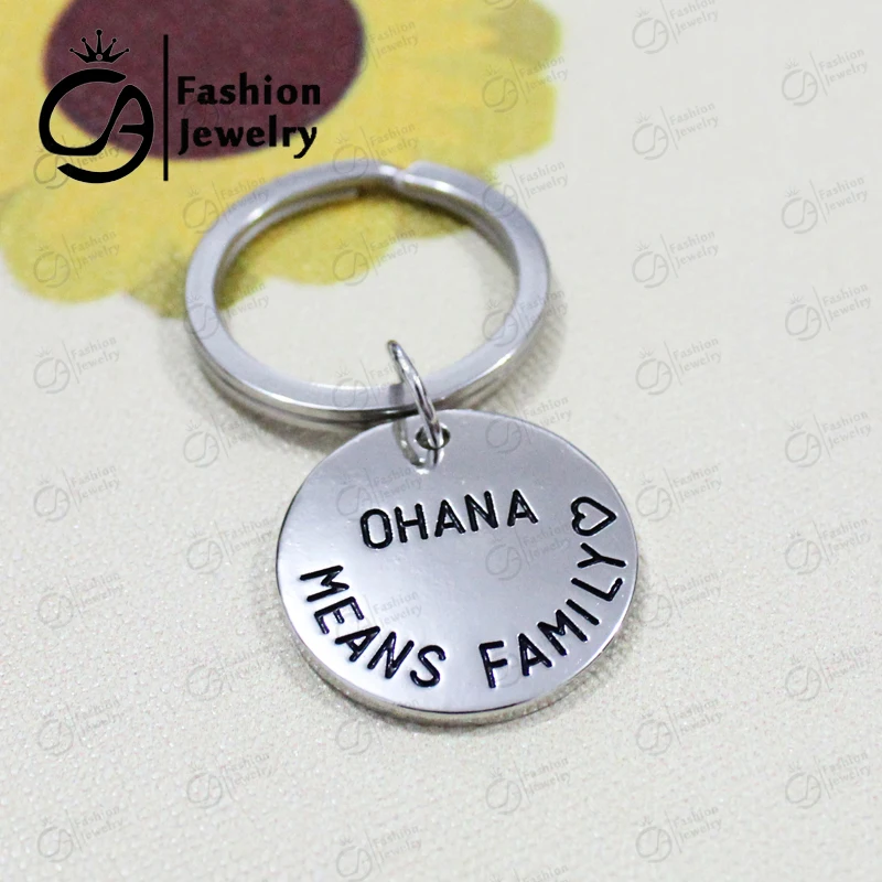 Ohana значит семья брелки Рождественский подарок ювелирные изделия # LN1154 K|gift