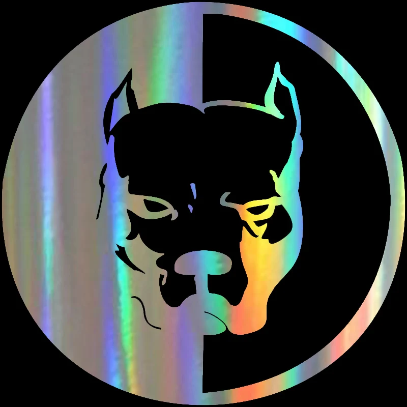 14*14 см автомобильные наклейки PITBULL Собака голова портрет стикеры модный Стайлинг