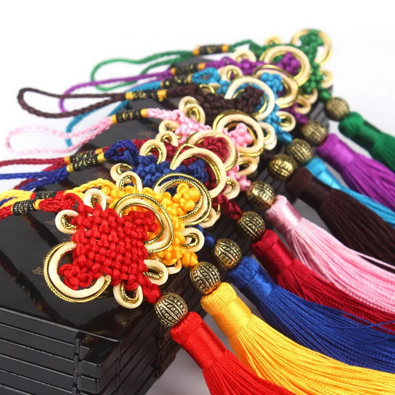 Традиционные орнаменты китайские узлы подвеска кисточка украшение автомобиля