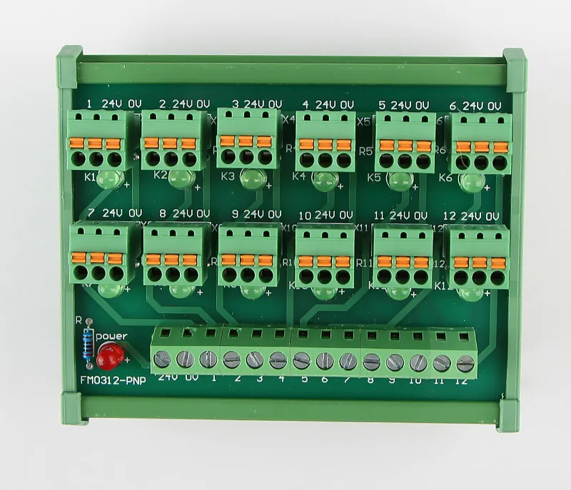 PLC 12 канальный 2 проводной 3 вход NPN пружинное соединение IO фотоэлектрический
