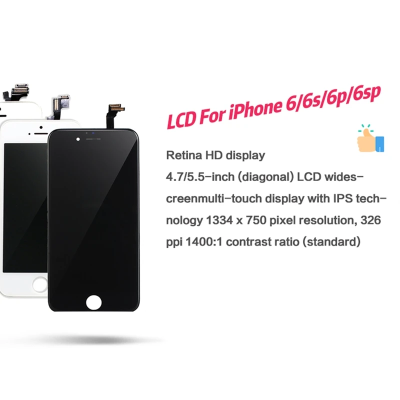 Класс AAA + для iPhone 6 6S Plus LCD с 3D силой кодирующий преобразователь сенсорного экрана