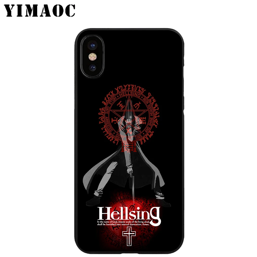 YIMAOC Alucard Hellsing аниме Мягкий ТПУ Черный силиконовый чехол для iPhone X или 10 8 7 6S Plus 5 5S SE