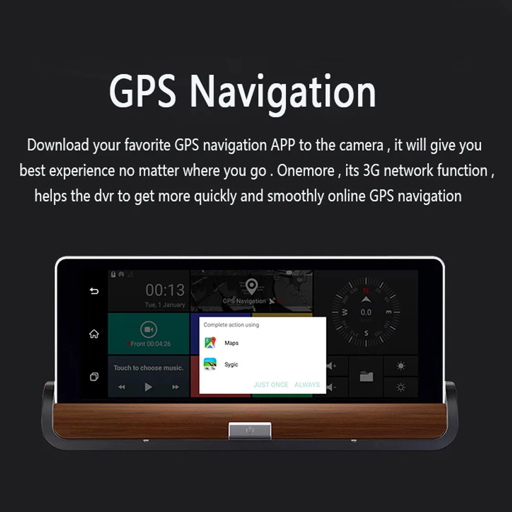 Видеорегистратор Даш Камера Новый 4 г 7 дюймов автомобиля GPS навигации Bluetooth Android 5.1