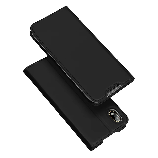 Black Чехол на Huawei Honor 8S DUX DUCIS флип Чехлы для Huawei Honor 8S Роскошный PU кожаный кошелек Обложка чехол для хуавей хонор 8S 8A Honor 8 S - Цвет: Black