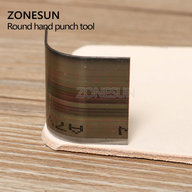 ZONESUN 10 шт./лот кожаный бумажник сумка угловой круглый инструмент для перфорации