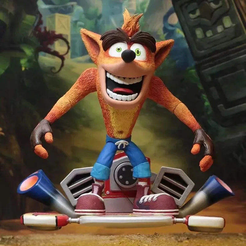 Crash Bandicoot Deluxe Action Figure 1/8 scale окрашенный рисунок с струйной панелью ПВХ фигурка