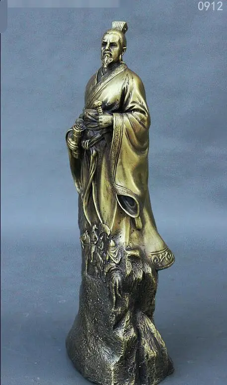 12 &quotнародное искусство Китая воин солнце Tzu Wu Sun Zi милитаристская статуя