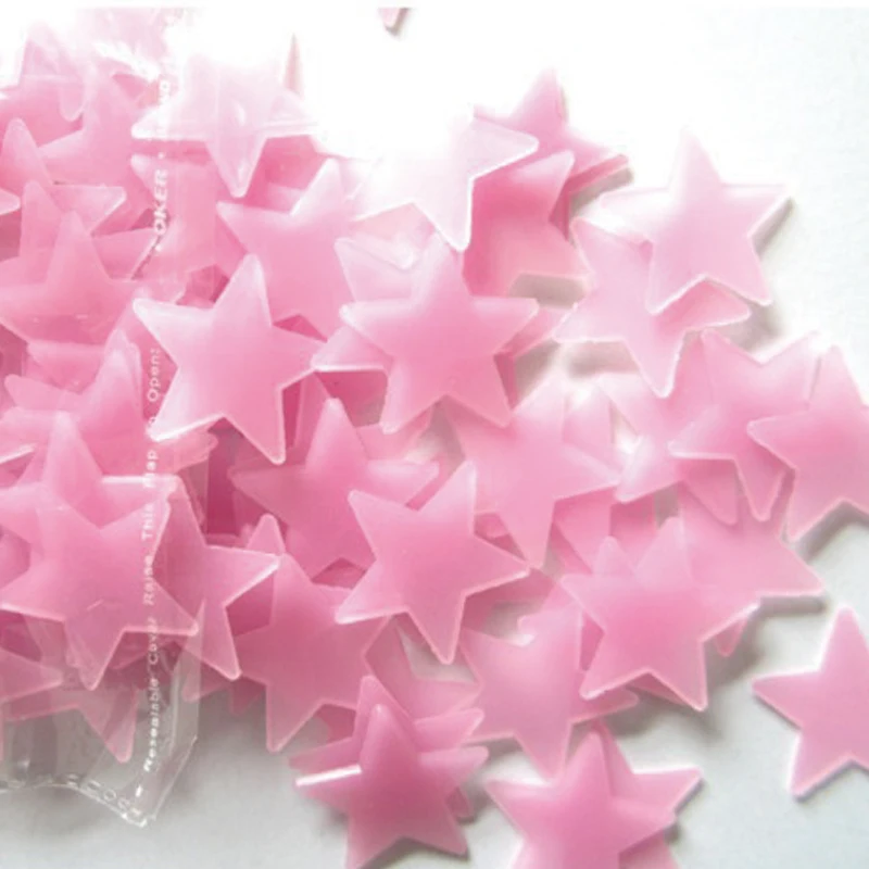 100 шт./упак. светящиеся звезды стены Стикеры s DIY настенные Книги по искусству Home