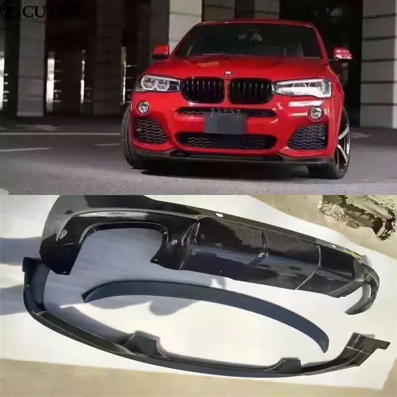 F26 X4 3D стиль карбоновый Комплект кузова для автомобиля передний задний диффузор