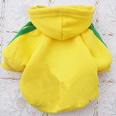 Adi dog Spring Autumn Dog Coats& Jackets Clothes Fashion Pets Coats Puppy clothes dress goods for dog cat pet clothing - Color: Yellow