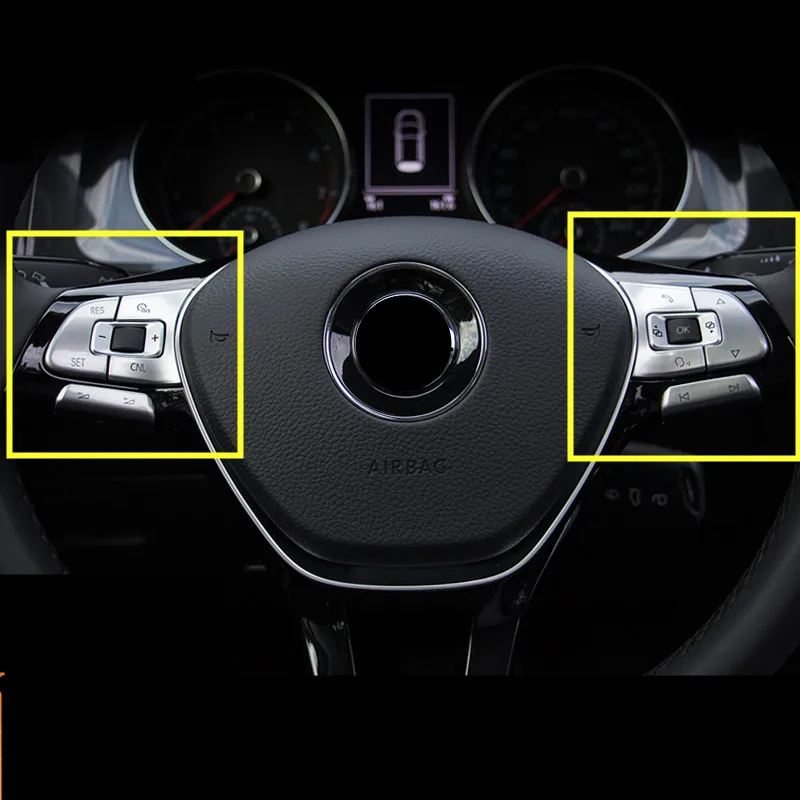 Рулевое колесо кнопки крышка Рамка для Volkswagen Golf 7,5 Touran L Passat Tiguan L AA384