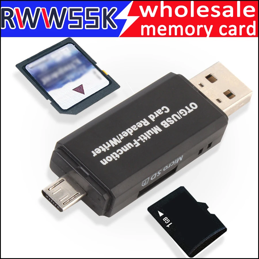 3 в 1 USB 2,0 Многофункциональный TF SD SDHC Устройство чтения карт памяти триплет OTG кард-ридер адаптер