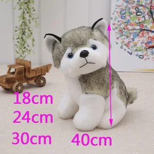 18 см-40 см Kawaii щенок Хаски большие плюшевые сибирские гигантские мягкие фигурки собак большая игрушка подарок на день рождения мягкий Рождественский подарок