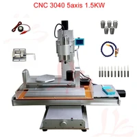 110220v 5 axis cnc router 3040 milling machineball screw table column type woodworking carving machine