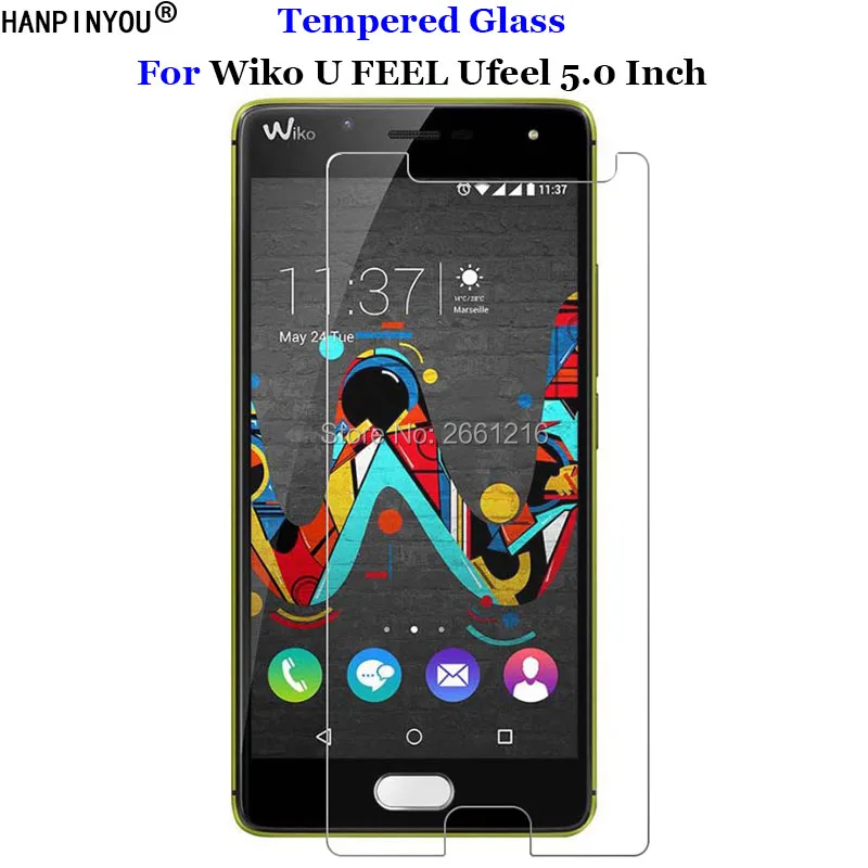 

Закаленное стекло 9H 2.5D премиум-класса для Wiko U FEEL ufeel 5,0 дюйма