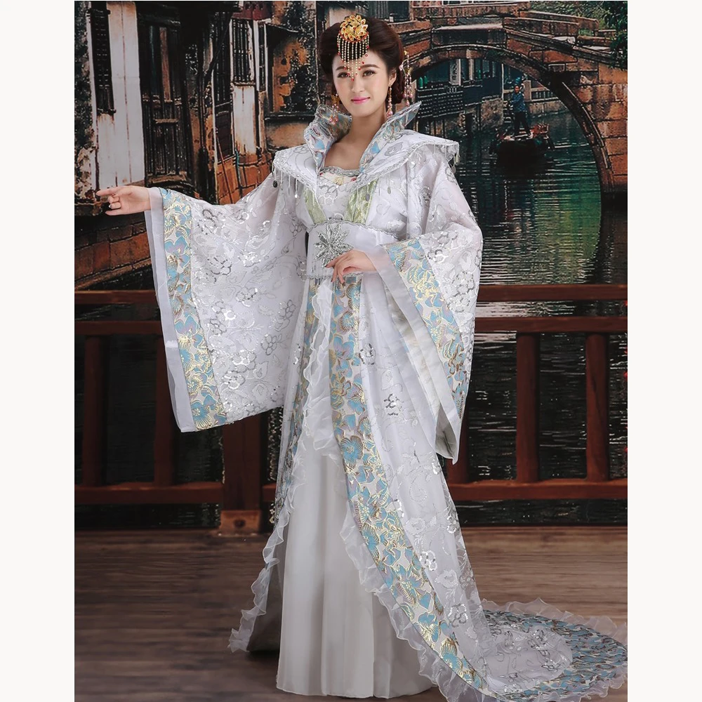 New Brand Designer traditional hanfu female Clothing Chinese ancient queen costume princess big Tailed dramaturgic Dress | Тематическая