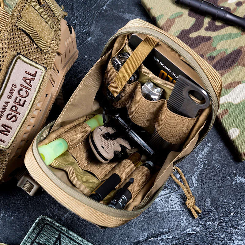 OneTigris MOLLE Сумка для первой помощи многофункциональные компактные тактические поясные сумки маленький Универсальный мешочек для кемпинга пешего туризма охоты