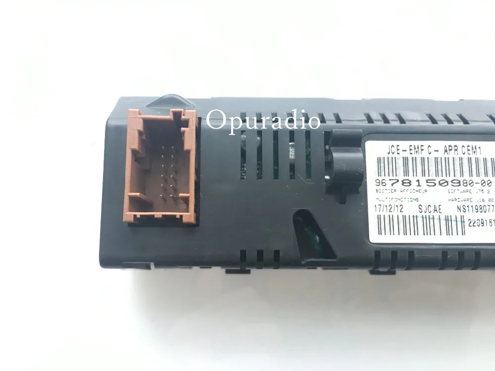 Экран Поддержка USB Двухзонный воздуха Bluetooth Дисплей желтый монитор 12 pin для Peugeot 307