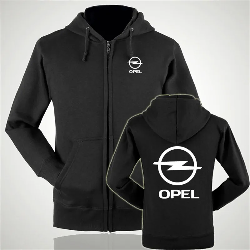 Толстовки на молнии логотип Opel напечатанная толстовка флисовая куртка с