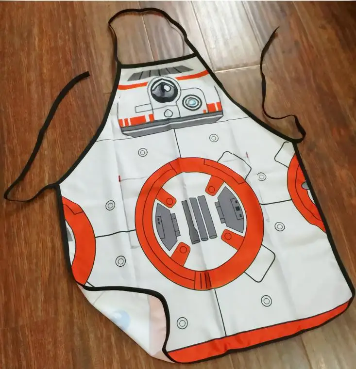 14 Вечерние, забавные, Звездные войны, BB-8, r2d2, Дарт Вейдер, белый, воин, йода, фартук, костюм персонажа, фартук для приготовления пищи, фартук, вечерние фартуки - Цвет: 14