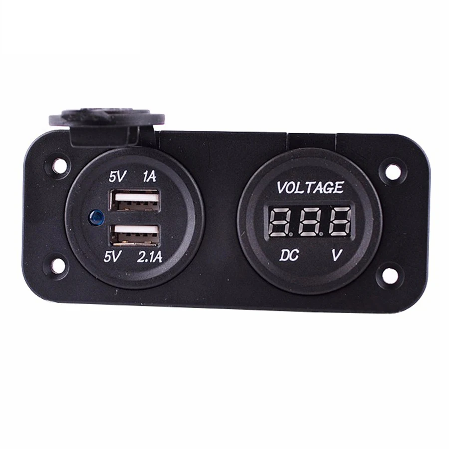 Универсальная двойная USB автомобильная подставка для мотоцикла автомобиля