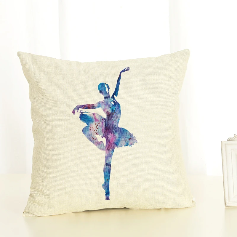 Новая серия акварельных подушек для дивана маленьких девочек комплекты из