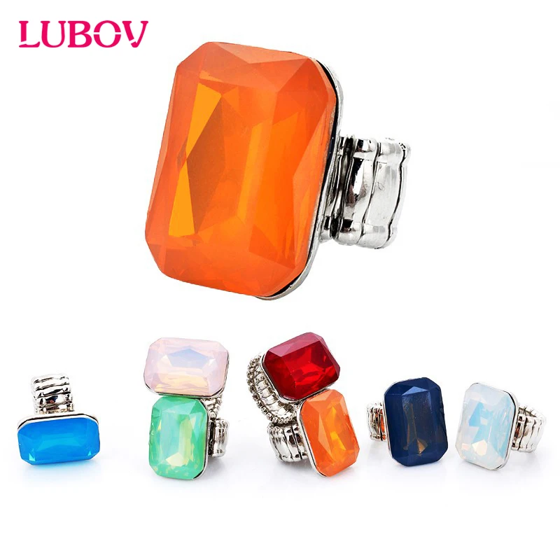 Женское эластичное кольцо с опалом 7 цветов|ring pants|ring carrierring label |